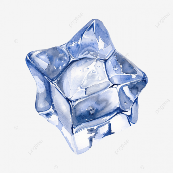 pngtree star shaped ice cube watercolor painting png image 13006373